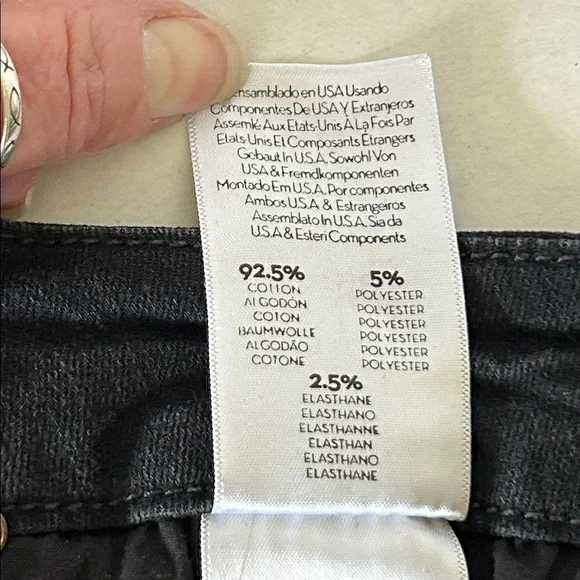 MOTHER THE PIXIE BLACK NOT GUILTY WASH BUTTON FLY SKINNY JEANS SZ 28 - Picture 10 of 13